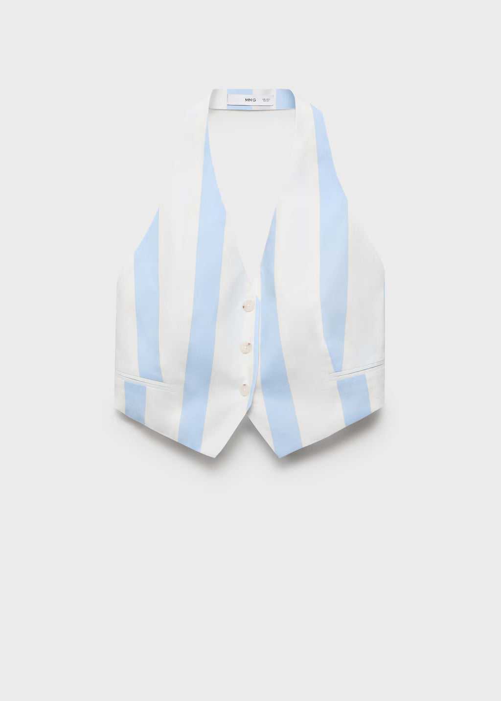 Striped halter vest