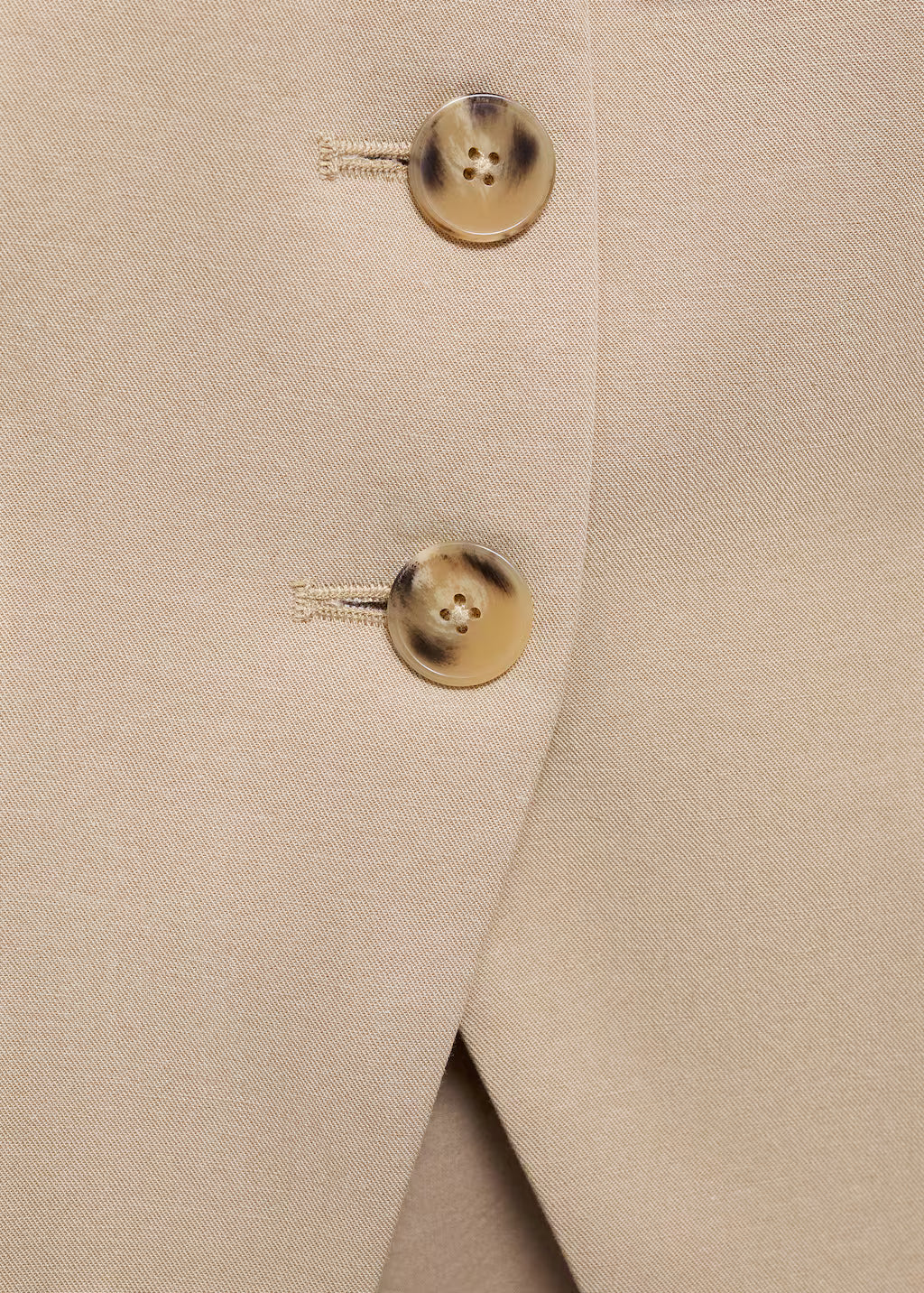 Linen-blend suit vest