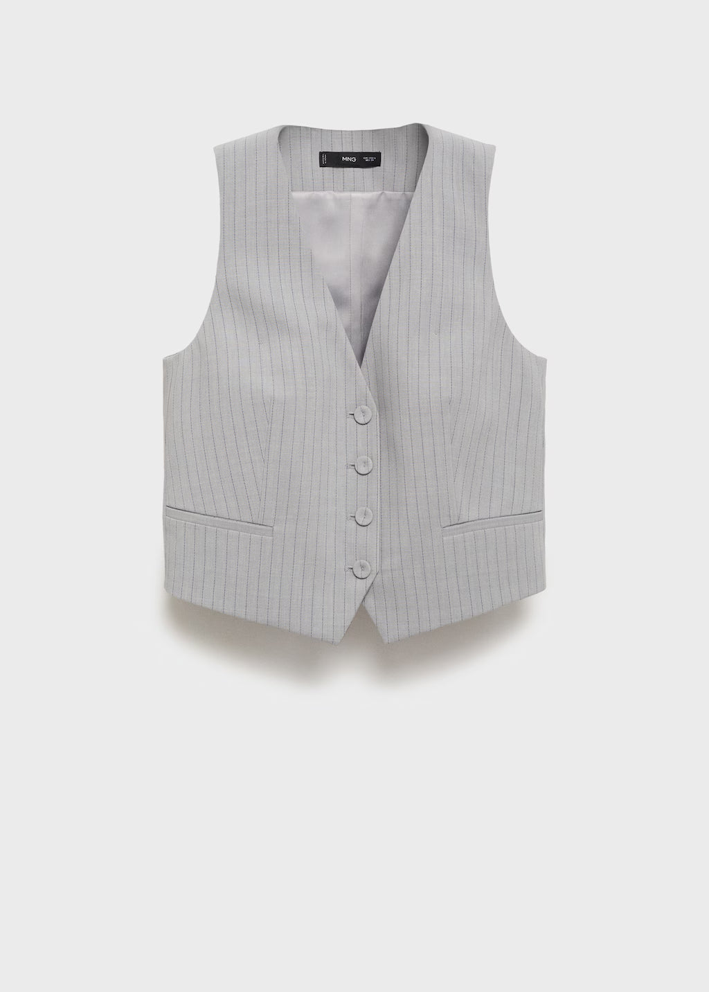 Pinstriped suit vest
